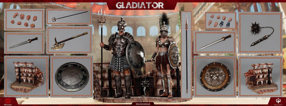 Gladiator With Imperial Female Warrior - Empire Legion (Dual Figure Version)
