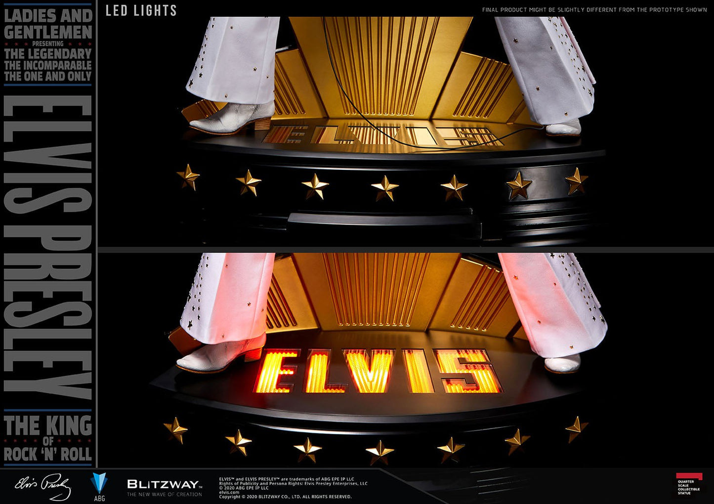 Elvis Presley Scale Statue