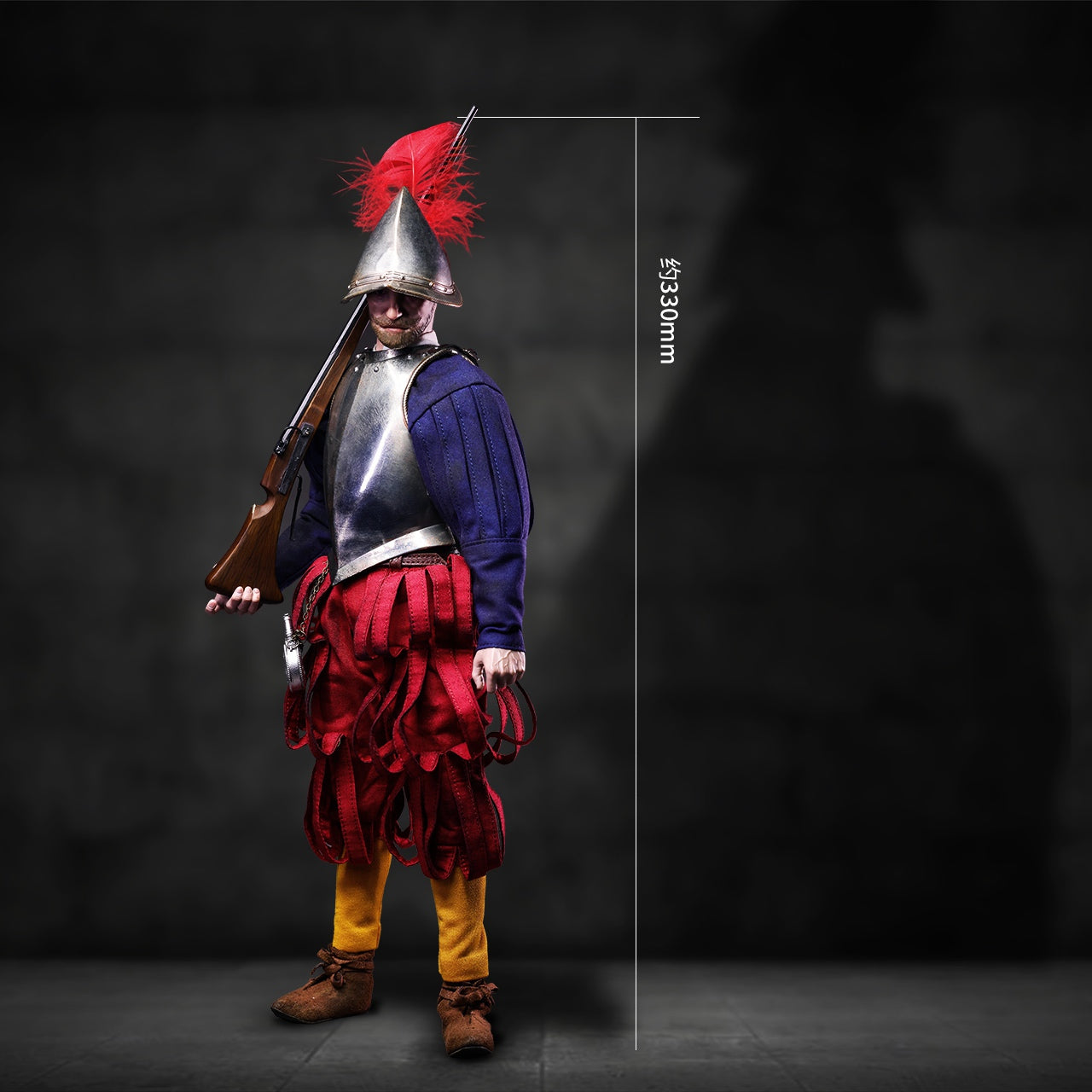 Spanish Conquistadors Nickel Silver Edition Musketeer (SE139) by Coomodel