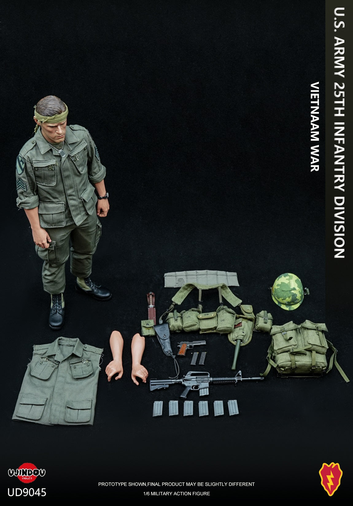 U.S. Army 25th Infantry Division Vietnam War Action Figure (UD9045)