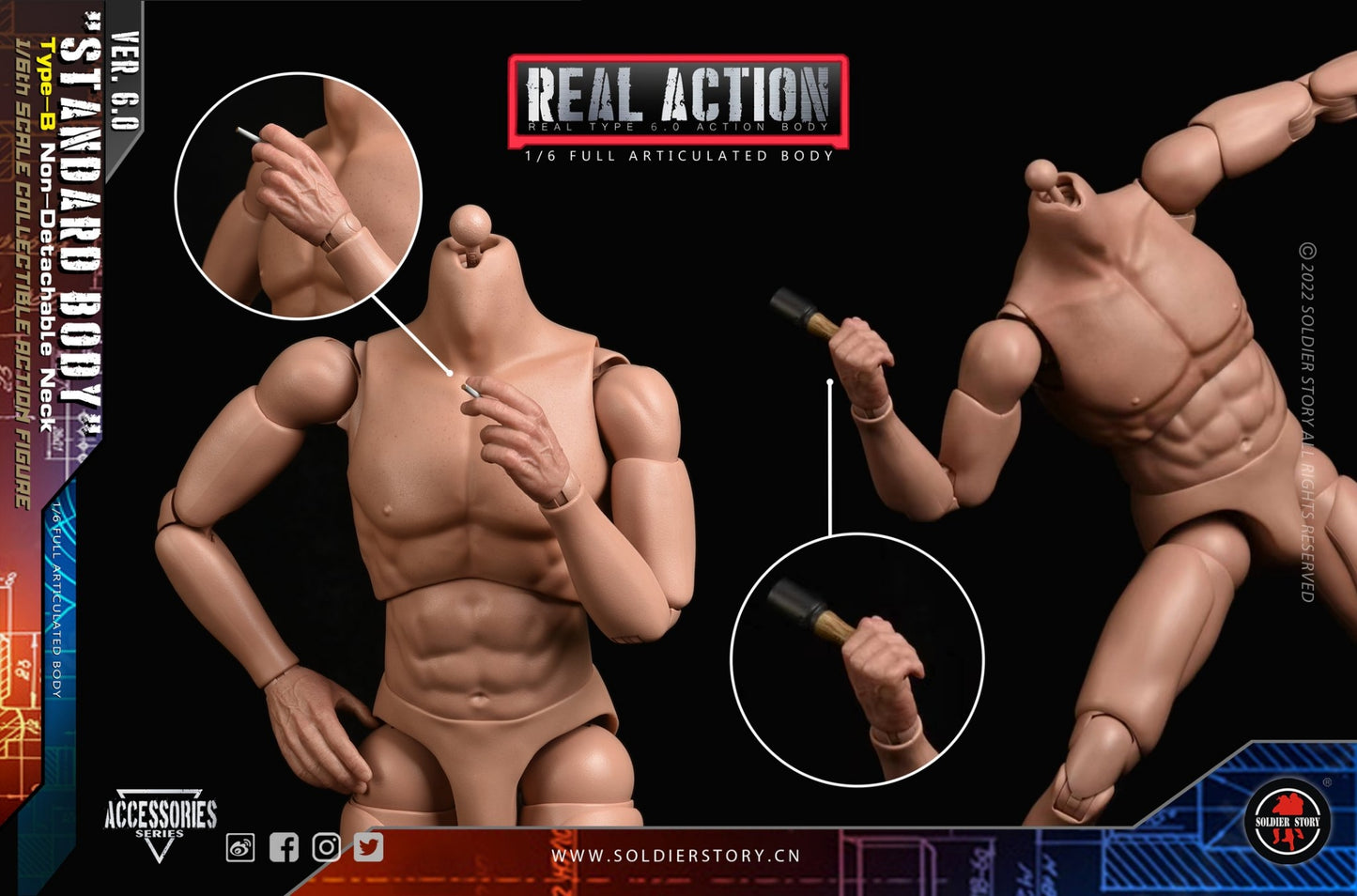 Standard Body Type B Non-Detachable Neck