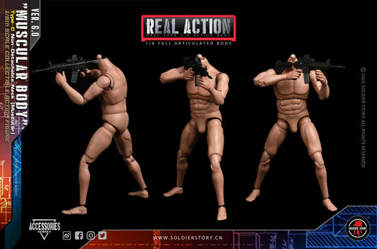 Muscular Body Type C Non-Detachable Neck