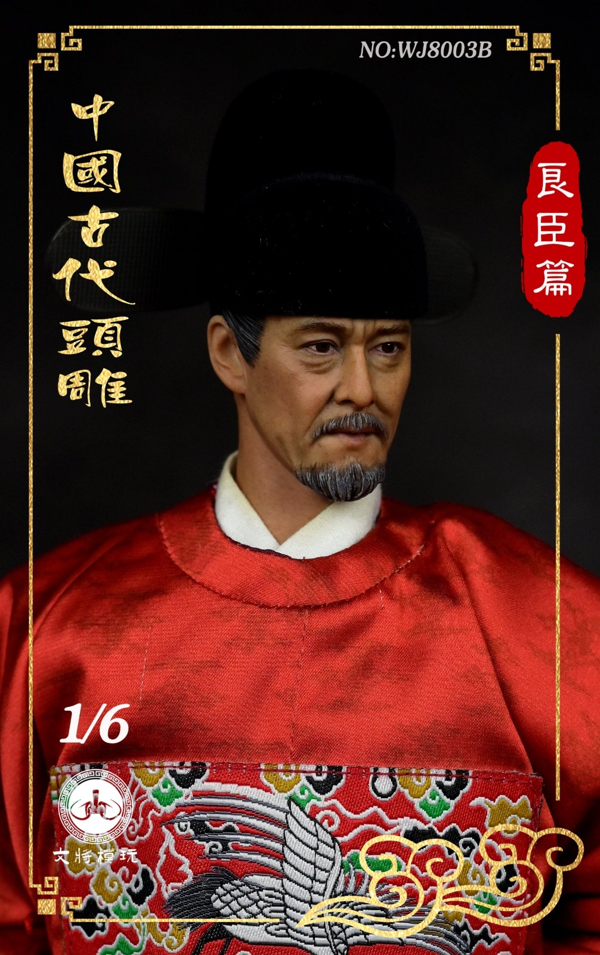 Ming Dynasty Loyal Civil Servant Ancient Chinese Head Sculpt B Chapter 2