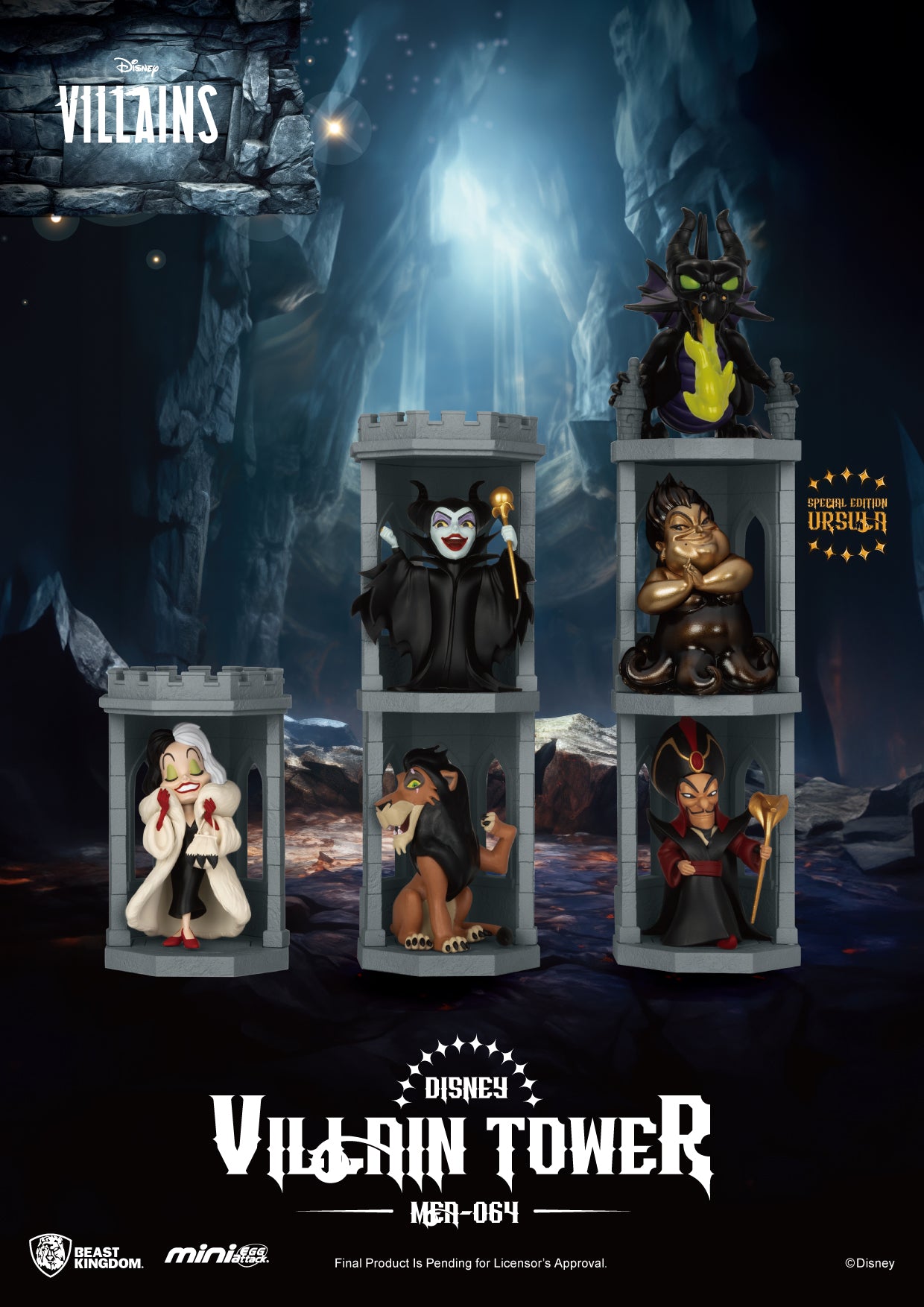 Disney Villain Tower Series Blind Box Set (6PCS)