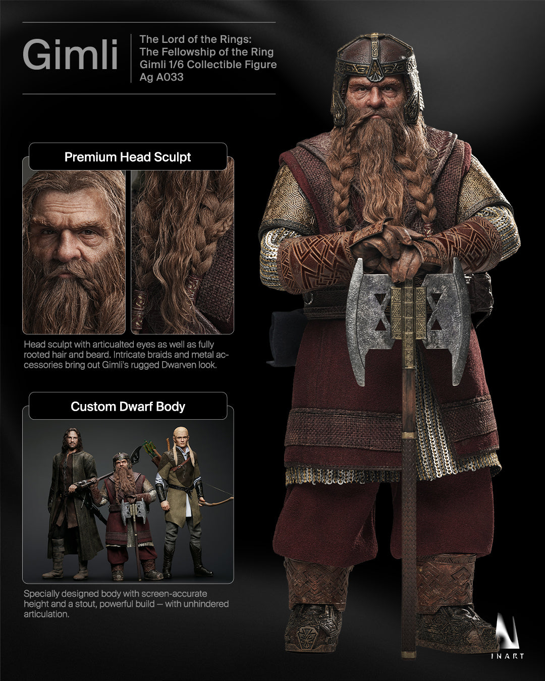(Preorder Deposit) Lord of the Rings: The Fellowship of the Ring - Gimli