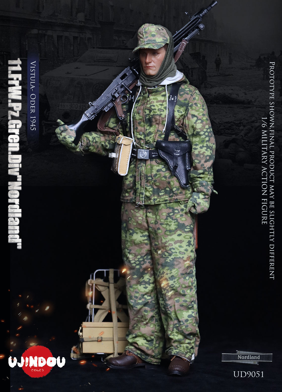WWII 11.FrW.Pz.Gren.Div Nordland Vistula - Oder 1945 (UD9051)