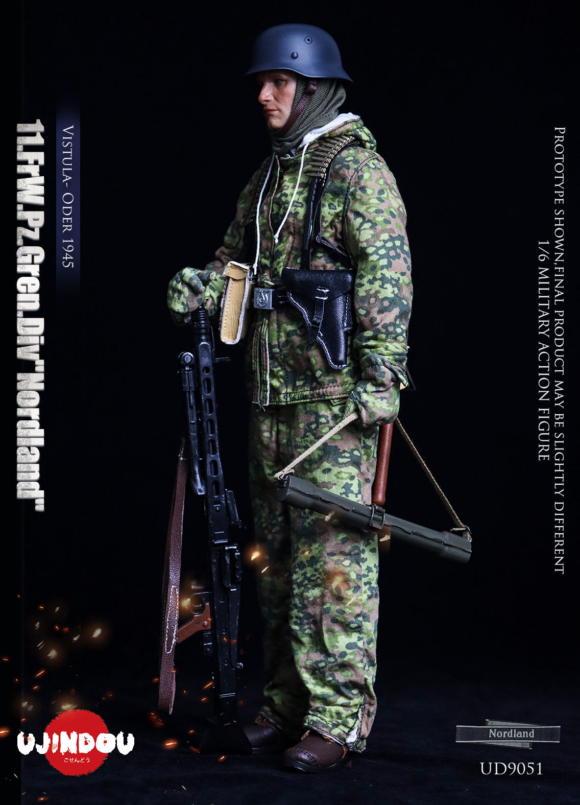 WWII 11.FrW.Pz.Gren.Div Nordland Vistula - Oder 1945 (UD9051)