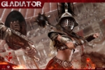 HAOYUTOYS 1/6 Empire Legion - Empire Gladiator with Imperial Female Warrior Dual Figure Set of Black Version (HH18018)
