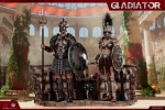 HAOYUTOYS 1/6 Empire Legion - Empire Gladiator with Imperial Female Warrior Dual Figure Set of Black Version (HH18018)