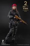 VERYCOOL 1/6 Police Black Python Stripe Female Soldier - Kerr BBICN 2nd Anniversary Limited Edition (VCF-2050S)