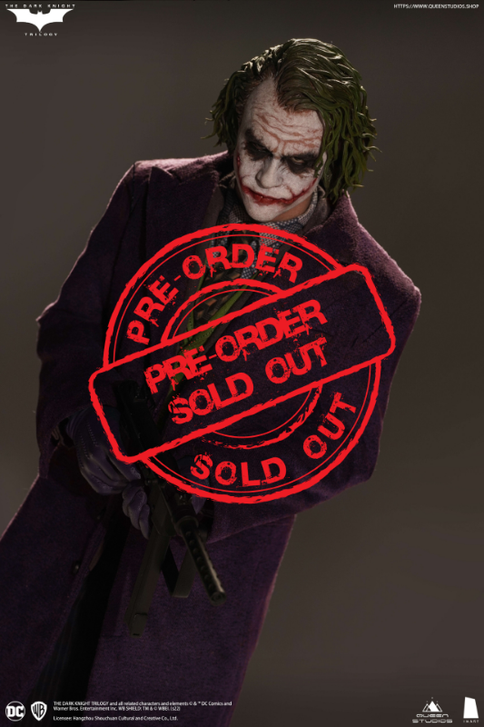 InArt 1/6 Batman: The Dark Knight - Joker Heath Ledger Sculpted Hair Standard Version