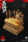 303TOYS 1/6 PAINTED GOLD CLOUD DRAGON - THE TREASURED DRAGON CHAIR TOP CARVING VERSION (ES4008)