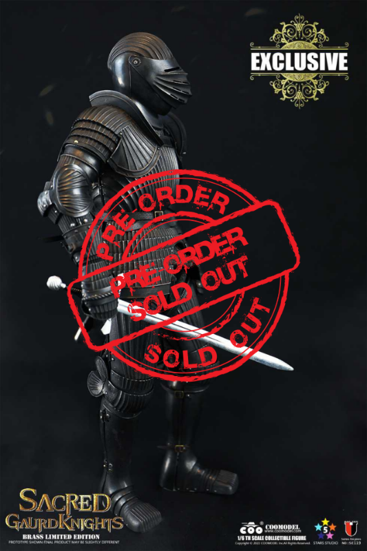 COOMODEL 1/6 SERIES OF EMPIRES SACRET BLACK GUARD KNIGHT EXCLUSIVE BRASS EDITION (SE119)