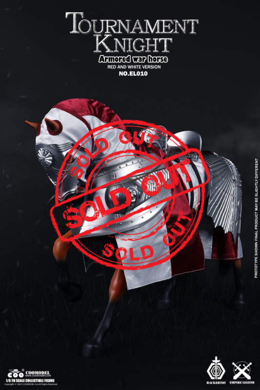 COOMODEL 1/6 Superalloy - Empire Legend - Armored War Horse Red & White Version (EL010)
