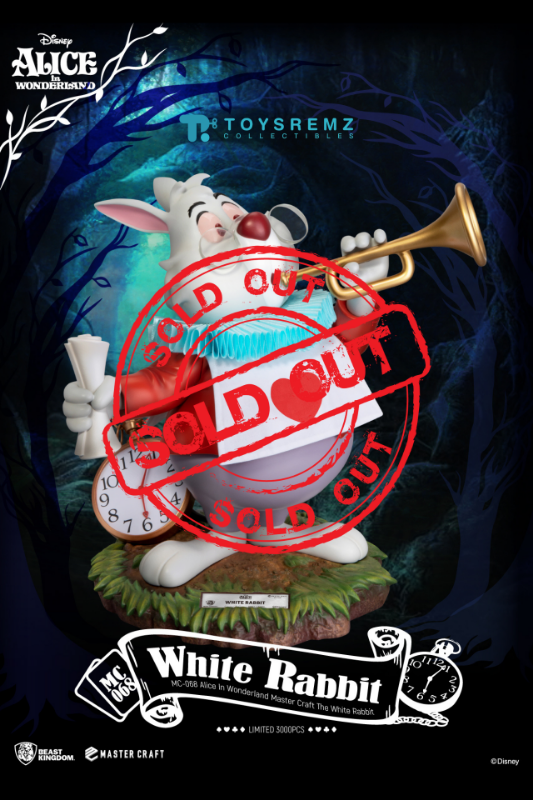 Beast Kingdom Disney Alice In Wonderland Master Craft The White Rabbit 1:4 Scale Master Craft Figure Statue (MC-068)