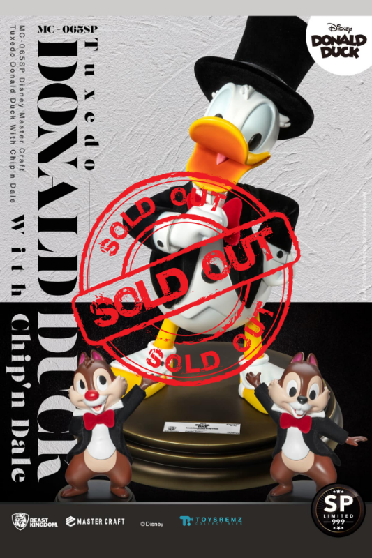 Beast Kingdom Disney Master Craft Tuxedo Donald Duck With Chip'n Dale (MC-065SP)